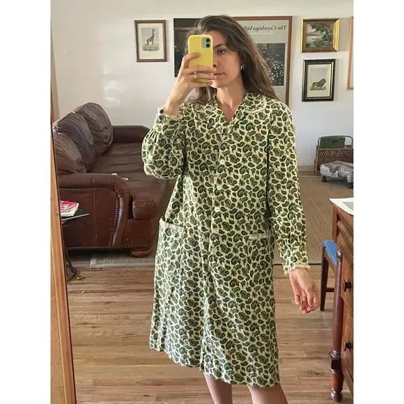 Vintage Boho Paisley Shift Dress - Picture 2 of 7